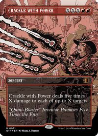Crackle with Power (Textured Foil) — Outlaws of Thunder Junction: Breaking News