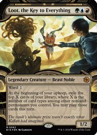 Loot, the Key to Everything (Showcase) (Raised Foil) — Outlaws of Thunder Junction: The Big Score