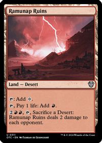 Ramunap Ruins — Commander: Outlaws of Thunder Junction