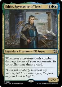 Edric, Spymaster of Trest — Commander: Outlaws of Thunder Junction