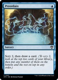 Preordain — Commander: Outlaws of Thunder Junction
