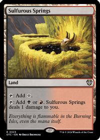 Sulfurous Springs — Commander: Outlaws of Thunder Junction