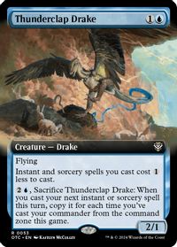 Thunderclap Drake (Extended Art) — Commander: Outlaws of Thunder Junction