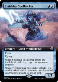 Smirking Spelljacker (Extended Art) — Commander: Outlaws of Thunder Junction