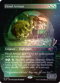 Fiend Artisan (Rainbow Foil) — Secret Lair Drop Series