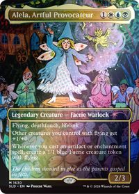 Alela, Artful Provocateur (1630) (Rainbow Foil) — Secret Lair Drop Series