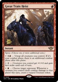 Great Train Heist — Prerelease Cards