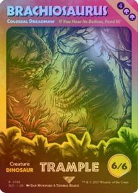 Brachiosaurus - Colossal Dreadmaw (Rainbow Foil) — Secret Lair Drop Series
