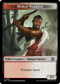 Human Warrior Token — Outlaws of Thunder Junction: Breaking News