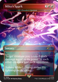 Miku's Spark - Chandra's Ignition (Rainbow Foil) — Secret Lair Drop Series
