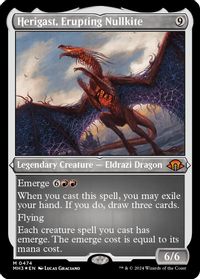 Herigast, Erupting Nullkite (Foil Etched) — Modern Horizons 3
