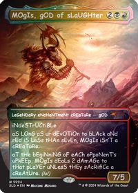 MOgIs, gOD of sLaUGHter (9994) (Rainbow Foil) — Secret Lair Drop Series
