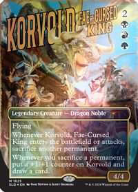 Korvold, Fae-Cursed King (1625) (Rainbow Foil) — Secret Lair Drop Series