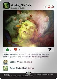Goblin Chieftain (1615) (Rainbow Foil) — Secret Lair Drop Series