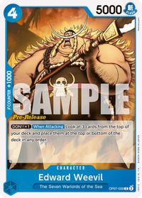 Edward Weevil — 500 Years in the Future Pre-Release Cards