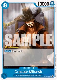 Dracule Mihawk — 500 Years in the Future Pre-Release Cards