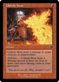 Unholy Heat (Retro Frame) — Modern Horizons 2