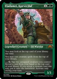 Eladamri, Korvecdal (Foil Etched) — Modern Horizons 3