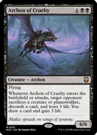 Archon of Cruelty (Ripple Foil) — Commander: Modern Horizons 3