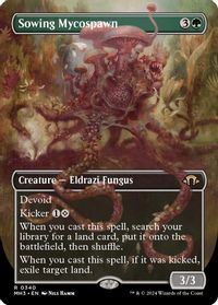 Sowing Mycospawn (Borderless) — Modern Horizons 3