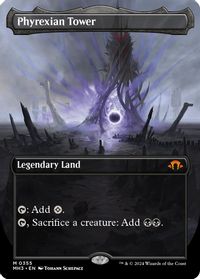 Phyrexian Tower (Borderless) — Modern Horizons 3