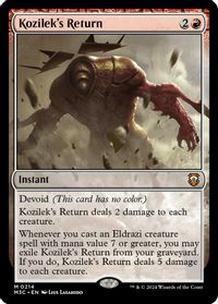Kozilek's Return (Ripple Foil) — Commander: Modern Horizons 3