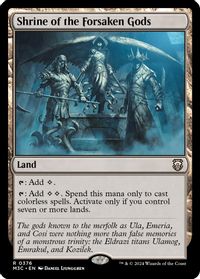 Shrine of the Forsaken Gods (Ripple Foil) — Commander: Modern Horizons 3