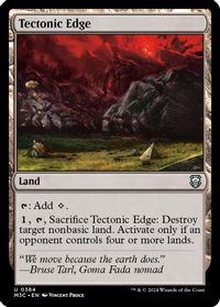 Tectonic Edge (Ripple Foil) — Commander: Modern Horizons 3