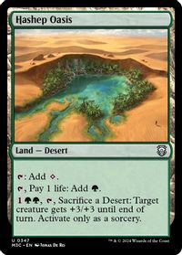 Hashep Oasis (Ripple Foil) — Commander: Modern Horizons 3