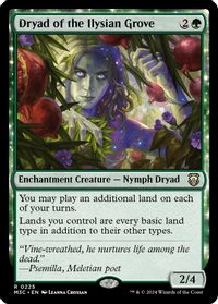Dryad of the Ilysian Grove (Ripple Foil) — Commander: Modern Horizons 3