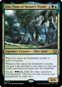 Uro, Titan of Nature's Wrath (Ripple Foil) — Commander: Modern Horizons 3