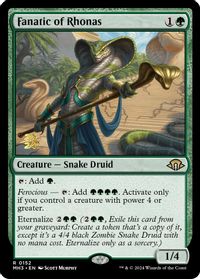 Fanatic of Rhonas — Prerelease Cards