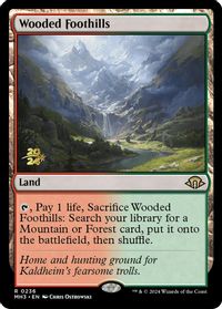 Wooded Foothills — Prerelease Cards