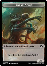 Eldrazi Spawn // Fanatic of Rhonas Double-Sided Token — Modern Horizons 3