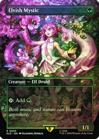 Elvish Mystic (0805) (Rainbow Foil) — Secret Lair Drop Series