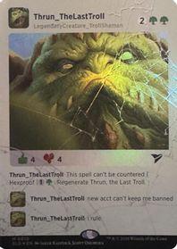 Thrun, the Last Troll (Rainbow Foil) — Secret Lair Drop Series
