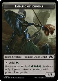 Fanatic of Rhonas Token — Modern Horizons 3