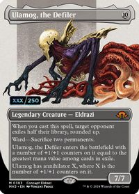 Ulamog, the Defiler (Borderless) (Serial Numbered) — Modern Horizons 3