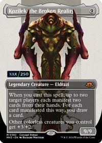 Kozilek, the Broken Reality (Borderless) (Serial Numbered) — Modern Horizons 3