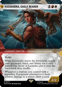 Kassandra, Eagle Bearer (Showcase) (Textured Foil) — Universes Beyond: Assassin's Creed