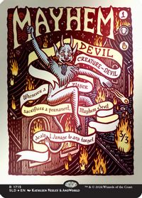 Mayhem Devil (Rainbow Foil) — Secret Lair Drop Series
