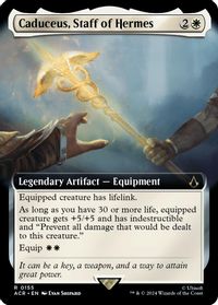 Caduceus, Staff of Hermes (Extended Art) — Universes Beyond: Assassin's Creed