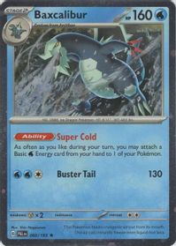 Baxcalibur - 060/193 (Cosmos Holo) — Blister Exclusives