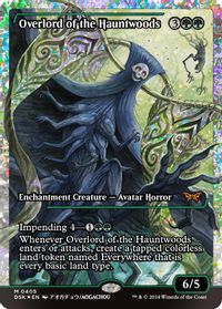 Overlord of the Hauntwoods (Showcase) (Fracture Foil) — Duskmourn: House of Horror