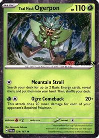 Teal Mask Ogerpon (Cosmos Holo) (EB Games Exclusive) — Miscellaneous Cards & Products