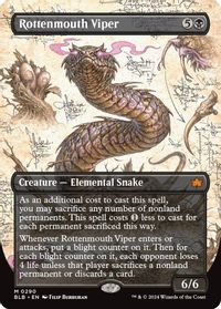 Rottenmouth Viper (Borderless) — Bloomburrow