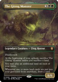 The Gitrog Monster (Borderless) — Commander: Bloomburrow