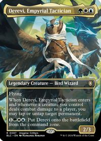 Derevi, Empyrial Tactician (Borderless) — Commander: Bloomburrow