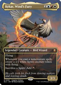 Kykar, Wind's Fury (Borderless) — Commander: Bloomburrow