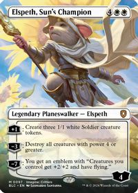 Elspeth, Sun's Champion (Borderless) — Commander: Bloomburrow